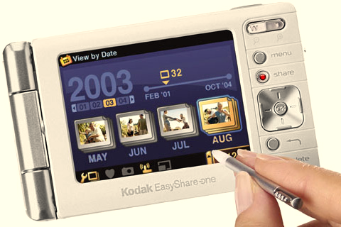 Kodak EasyShare-One, UI led by Greg Burch